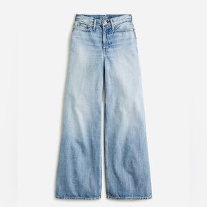 J. crew high rise superwide leg jeans, size 28 Elliot wash